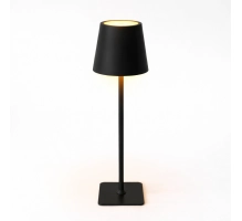 Lampada da tavolo per ristoranti, NERA, con batteria, ricaricabile, 3600 mAh