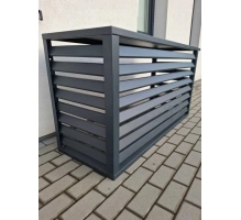 Protezione esterna per pompa di calore, antracite, 110x80x60 cm