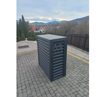 Protezione esterna per pompa di calore, antracite, 120x150x80 cm
