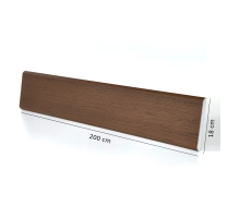 Pannello di facciata EPS200, effetto legno, NOCE, 18x1,9x200 cm (0,36 m²)