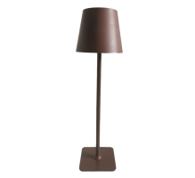Lampada da tavolo per ristoranti, MARRONE, con batteria ricaricabile, 3600 mAh
