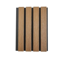 WPC fasadni panel TEAK/ČRNA, 219x2900 mm, valovita tekstura, half co-extrusion (0,63 m²)