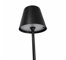 Lampada da tavolo per ristoranti, NERA, con batteria, ricaricabile, 3600 mAh