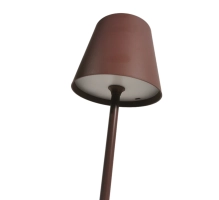 Lampada da tavolo per ristoranti, MARRONE, con batteria ricaricabile, 3600 mAh