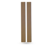 WPC fasadni panel TEAK/ČRNA, 219x2900 mm, valovita tekstura, half co-extrusion (0,63 m²)