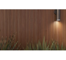 WPC fasadni panel TEAK/ČRNA, 219x2900 mm, valovita tekstura, half co-extrusion (0,63 m²)