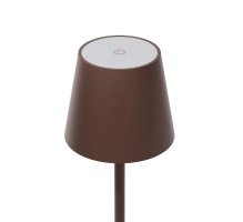 Lampada da tavolo per ristoranti, MARRONE, con batteria ricaricabile, 3600 mAh