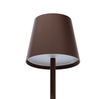 Lampada da tavolo per ristoranti, MARRONE, con batteria ricaricabile, 3600 mAh