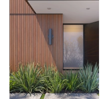 Pannello di facciata WPC TEAK/NERO, venatura effetto legno 2K26, 219x2900 mm, bicolore (0,63 m²)