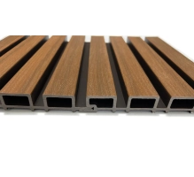 WPC fasadni panel TEAK/ČRNA, 219x2900 mm, valovita tekstura, half co-extrusion (0,63 m²)
