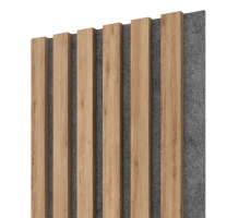 Pannelli Acustici in Legno Fonoassorbenti, quercia, 28x275cm (0.77 m²)