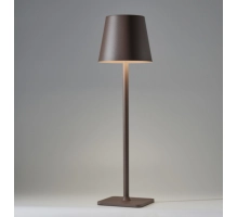 Lampada da tavolo per ristoranti, MARRONE, con batteria ricaricabile, 3600 mAh