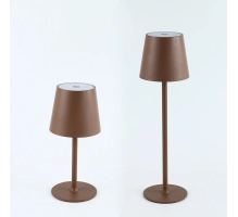 Lampada da tavolo per ristoranti, MARRONE, con batteria ricaricabile, 3600 mAh