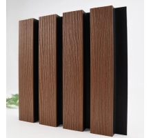 Pannello per facciata in WPC DARK TEAK/NERO, 219x2900 mm, texture ondulata, half co-extrusion (0,63 m²)