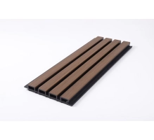 Pannello per facciata in WPC DARK TEAK/NERO, 219x2900 mm, texture ondulata, half co-extrusion (0,63 m²)
