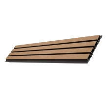 Pannello per facciata in WPC ACERO/NERO, 219x2900 mm, texture ondulata, half co-extrusion (0,63 m²)