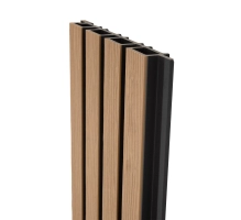Pannello per facciata in WPC ACERO/NERO, 219x2900 mm, texture ondulata, half co-extrusion (0,63 m²)