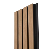 Pannello per facciata in WPC ACERO/NERO, 219x2900 mm, texture ondulata, half co-extrusion (0,63 m²)