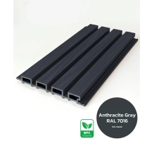 Pannello di facciata WPC, 219x26x2900 mm, ANTRACITE (RAL 7016) (0,63 m²)