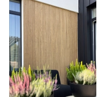 Rivestimento di facciata a lamelle, effetto legno, COLOR SABBIA, 260 x 18 x 0,3 cm (0,47 m²)
