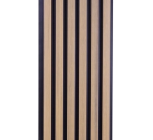 Pannello di facciata WPC TWIX SLIM, ROVERE CHIARO con fughe nere, 6 doghe sottili (0,64 m²)