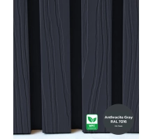Pannello di facciata WPC, 219x26x2900 mm, ANTRACITE (RAL 7016) (0,63 m²)