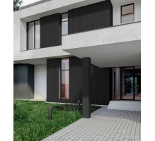Rivestimento di facciata a lamelle, effetto legno, GRAFITE, 260 x 18 x 0,3 cm (0,47 m²)
