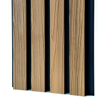 Pannello di facciata WPC, 219x2900 mm, bicolore, ROVERE CHIARO & NERO (0,63 m²)