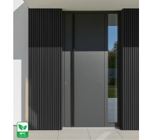 Pannello di facciata WPC BLACK TWIX MINI, 5 doghe, 217x2900 mm, finitura spazzolata