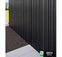 Pannello di facciata WPC BARCODE PREMIUM, 219x2900 mm, NERO (0,63 m²)