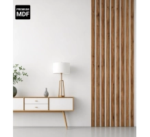 Listelli decorativi 3D, listelli in legno per pareti, soffitti o pareti divisorie (28x37 mm) (noce chiaro)