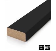 Lamelle decorative per parete divisoria (22x70 mm) (nero)