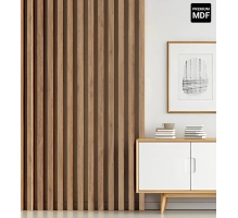 Listelli decorativi 3D, listelli in legno per pareti, soffitti o pareti divisorie (28x37 mm) (craft rovere)