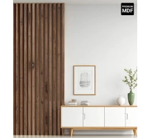 Lamelle decorative 3D, listelli in legno per pareti e soffitto (28x37 mm) (ROVERE FLAGSTAFF)