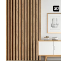 Listelli decorativi 3D, listelli in legno per pareti, soffitti o pareti divisorie (28x37 cm) (ROVERE CHIARO)