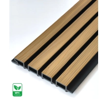 Pannello di facciata WPC, 219x2900 mm, bicolore, ROVERE CHIARO & NERO (0,63 m²)