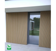 Pannello di facciata WPC, 219x2900 mm, bicolore, ROVERE CHIARO & NERO (0,63 m²)
