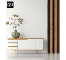 Pannelli Acustici in Legno Fonoassorbenti, corallo, 28x275cm (0.77 m²)