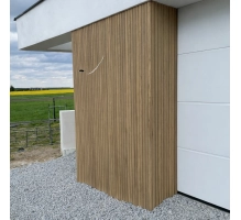 Rivestimento di facciata a lamelle, effetto legno, TOSCANA, 260 x 18 x 0,3 cm (0,47 m²)