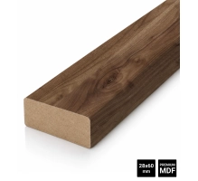 Lamelle decorative per parete divisoria (22x70 mm) (noce)