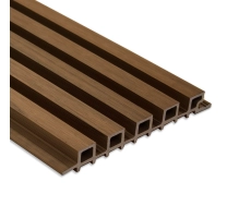 WPC fasadni panel TEAK TWIX MINI, 5 lamel, 217x2900 mm, brušena tekstura