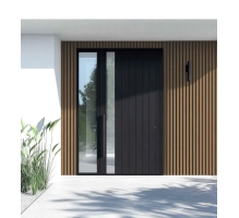 Pannello per facciata in WPC DARK TEAK/NERO, 219x2900 mm, texture ondulata, half co-extrusion (0,63 m²)
