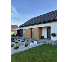 Rivestimento di facciata a lamelle, effetto legno, TOSCANA, 260 x 18 x 0,3 cm (0,47 m²)