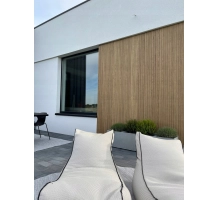 Rivestimento di facciata a lamelle, effetto legno, TOSCANA, 260 x 18 x 0,3 cm (0,47 m²)