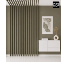 Lamelle decorative 3D per parete e soffitto, listello in legno (OLIVA) 16x28 mm