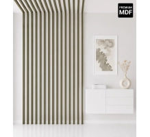 Lamelle decorative 3D per parete e soffitto, listello in legno (OLIVA) 16x28 mm