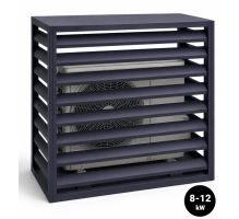 Protezione esterna per pompa di calore, antracite, 120x150x80 cm
