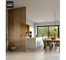 Lamelle decorative per parete divisoria (22x70 mm) (rovere wotan)