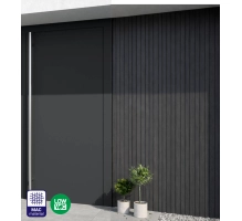 Rivestimento di facciata a lamelle, effetto legno, GRAFITE, 260 x 18 x 0,3 cm (0,47 m²)