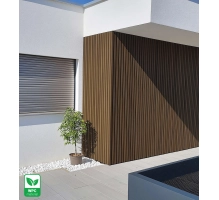 WPC fasadni panel TEAK TWIX MINI, 5 lamel, 217x2900 mm, brušena tekstura
